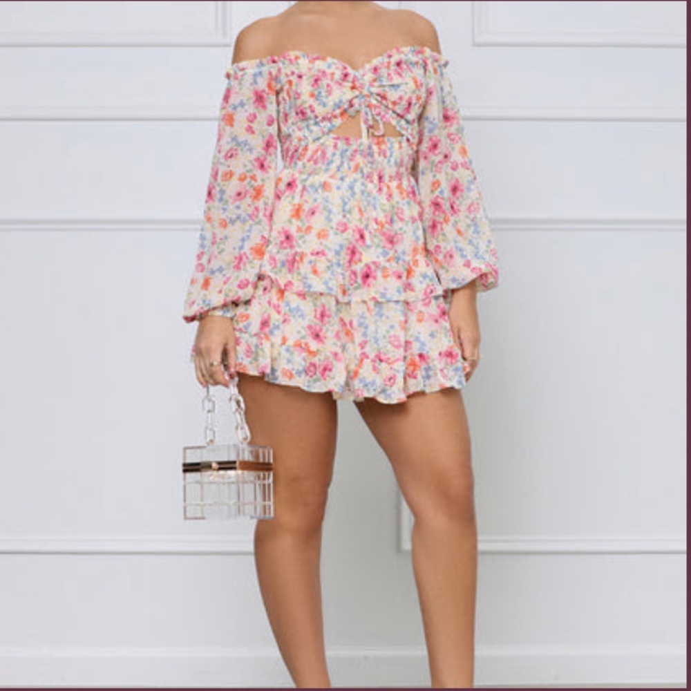 Spring Floral Mini Dress - NWOT